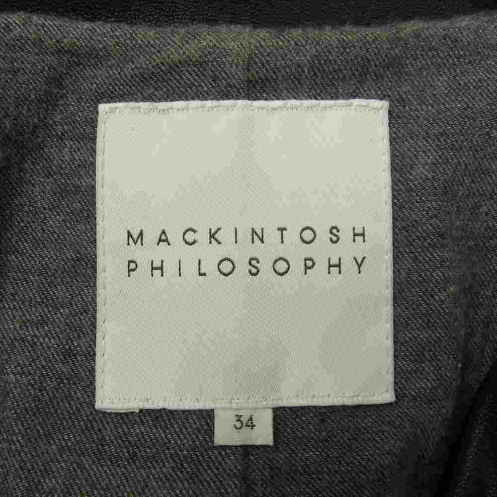 MACKINTOSH PHILOSOPHY マッキントッシュフィロソフィー H7E11-612-09 シープレザー ダブルライダースジャケット ブラック系 34【中古】