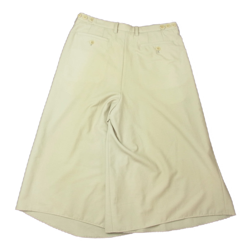 LAD MUSICIAN ラッドミュージシャン 2116-552 FRONT TUCK CROPPED PANTS クロップド ワイド ラップ パンツ グレー系 42【中古】
