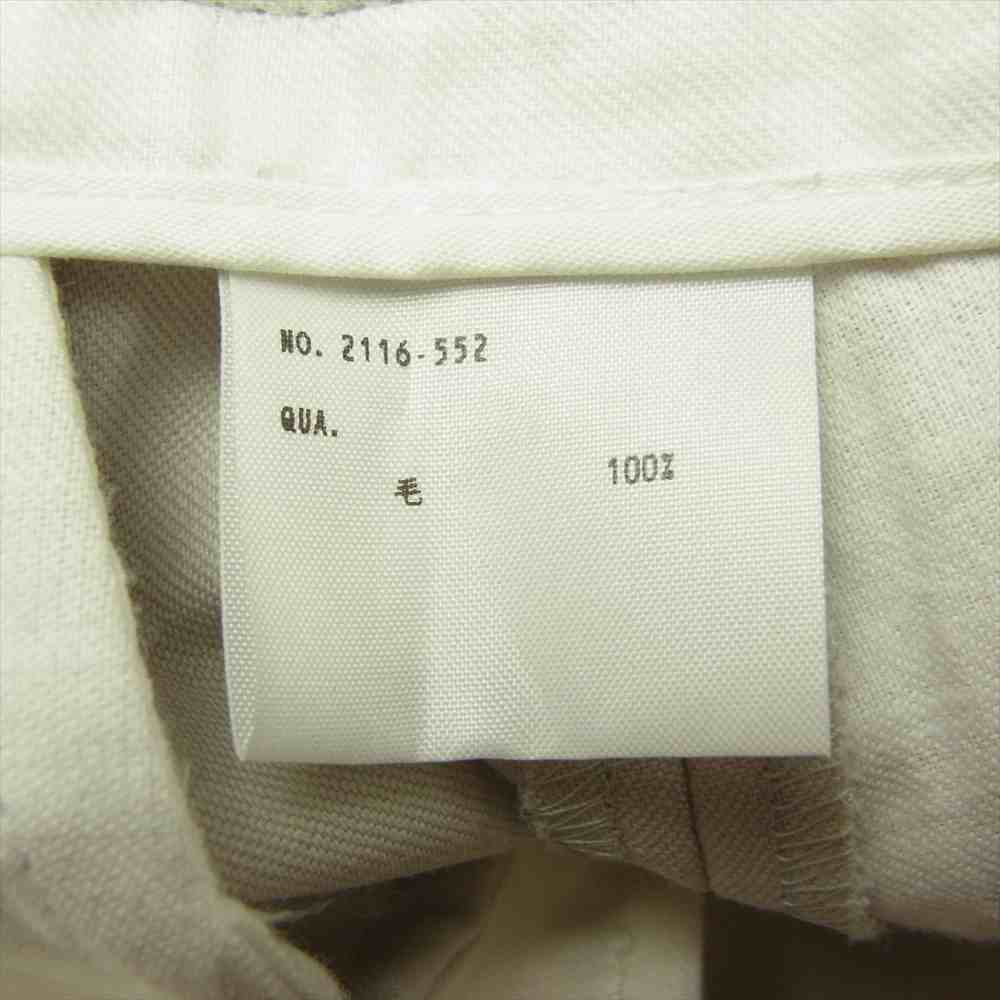 LAD MUSICIAN ラッドミュージシャン 2116-552 FRONT TUCK CROPPED PANTS クロップド ワイド ラップ パンツ グレー系 42【中古】