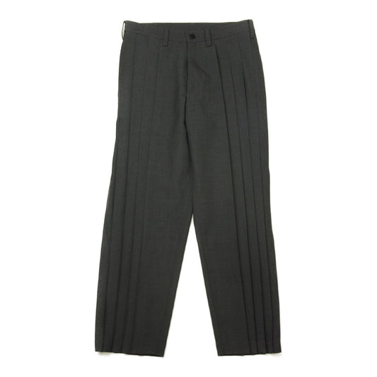 ISSEY MIYAKE イッセイミヤケ MEN ME53FF0231 プリーツ加工 タックプリーツ テーパードパンツ グレー系 1【美品】【中古】