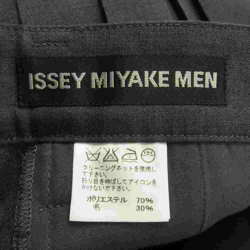 ISSEY MIYAKE イッセイミヤケ MEN ME53FF0231 プリーツ加工 タックプリーツ テーパードパンツ グレー系 1【美品】【中古】