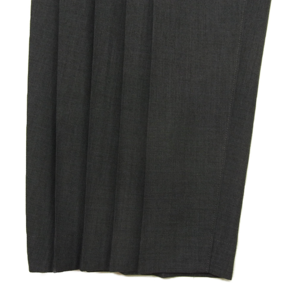 ISSEY MIYAKE イッセイミヤケ MEN ME53FF0231 プリーツ加工 タックプリーツ テーパードパンツ グレー系 1【美品】【中古】