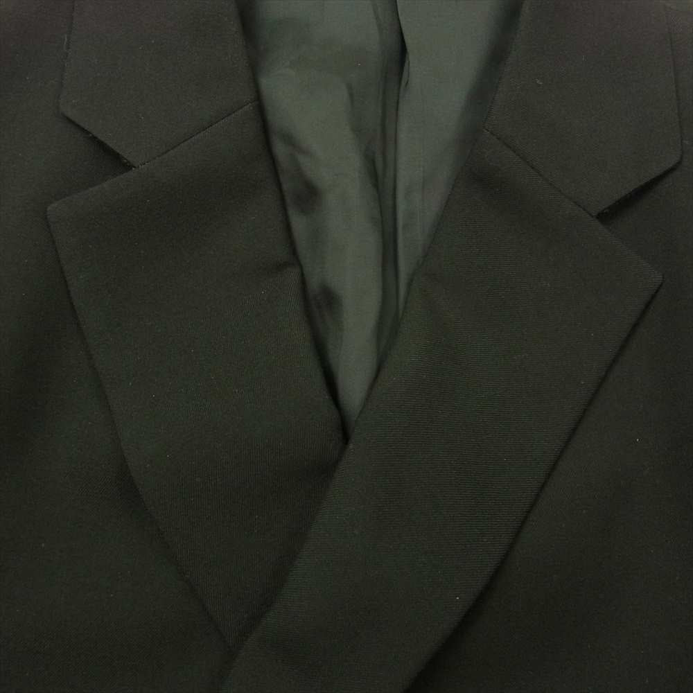 LAD MUSICIAN ラッドミュージシャン 2217-304 WOOL HIGH COUNT GABARDINE ウールギャバ ダブルブレスト チェスターコート ブラック系 42【中古】