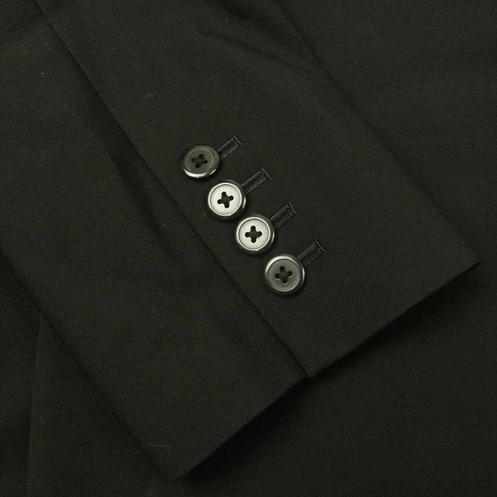 LAD MUSICIAN ラッドミュージシャン 2217-304 WOOL HIGH COUNT GABARDINE ウールギャバ ダブルブレスト チェスターコート ブラック系 42【中古】