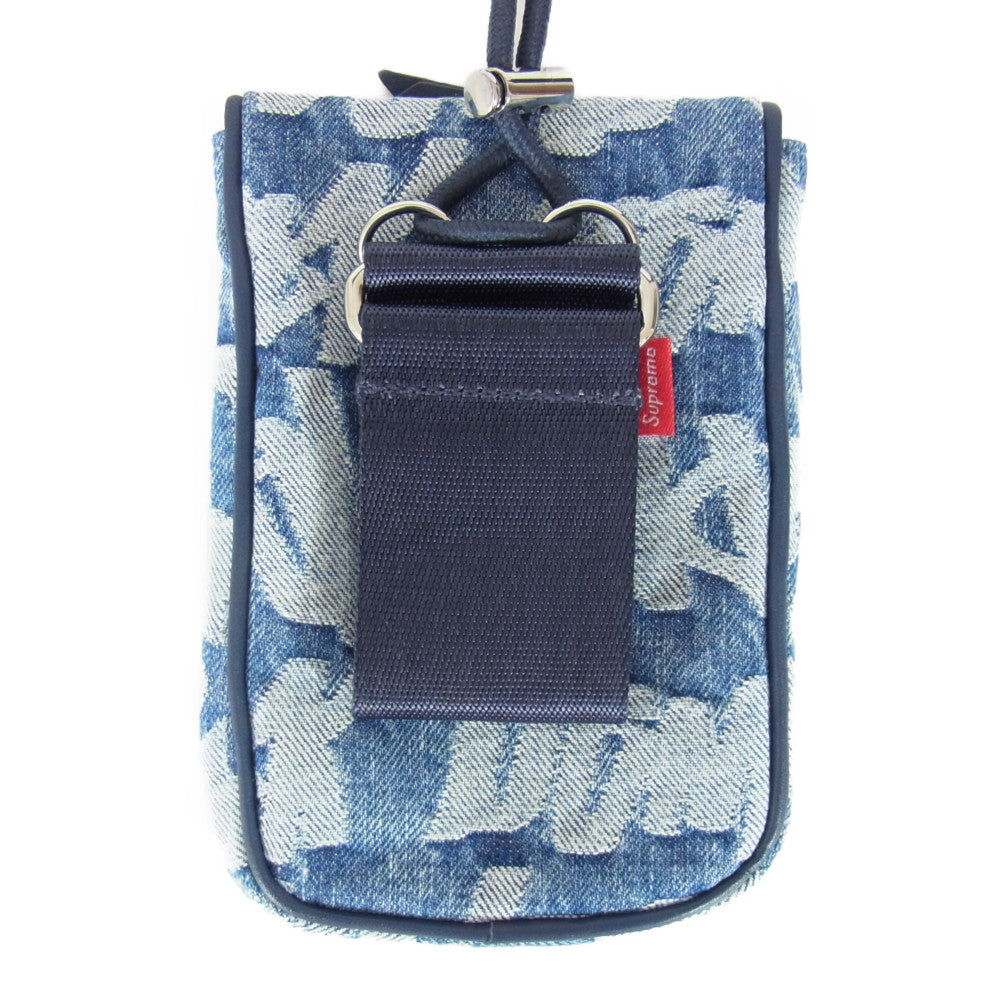 Supreme シュプリーム 22SS Fat Tip Jacquard Denim Neck Pouch ファット ティップ ジャカード デニム ネック ポーチ インディゴブルー系【新古品】【未使用】【中古】