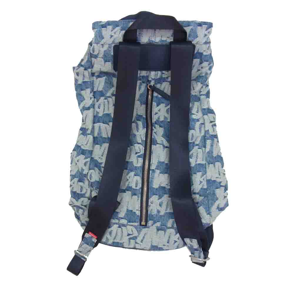 Supreme シュプリーム 22SS Fat Tip jacquar Denim Backpack ファット ティップ ジャカード デニム バックパック リュック インディゴブルー系【新古品】【未使用】【中古】