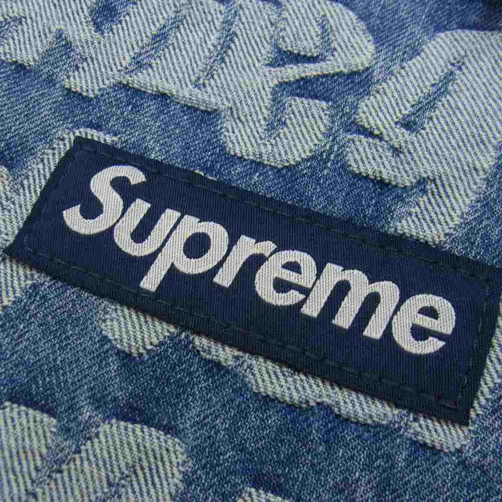 Supreme シュプリーム 22SS Fat Tip jacquar Denim Backpack ファット ティップ ジャカード デニム バックパック リュック インディゴブルー系【新古品】【未使用】【中古】