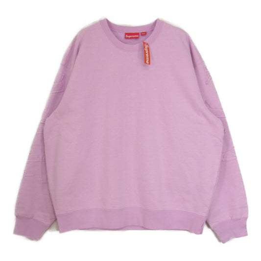 Supreme シュプリーム 22SS Tonal Applique Crewneck アップリケ スウェット トレーナー ピンク系 L【新古品】【未使用】【中古】