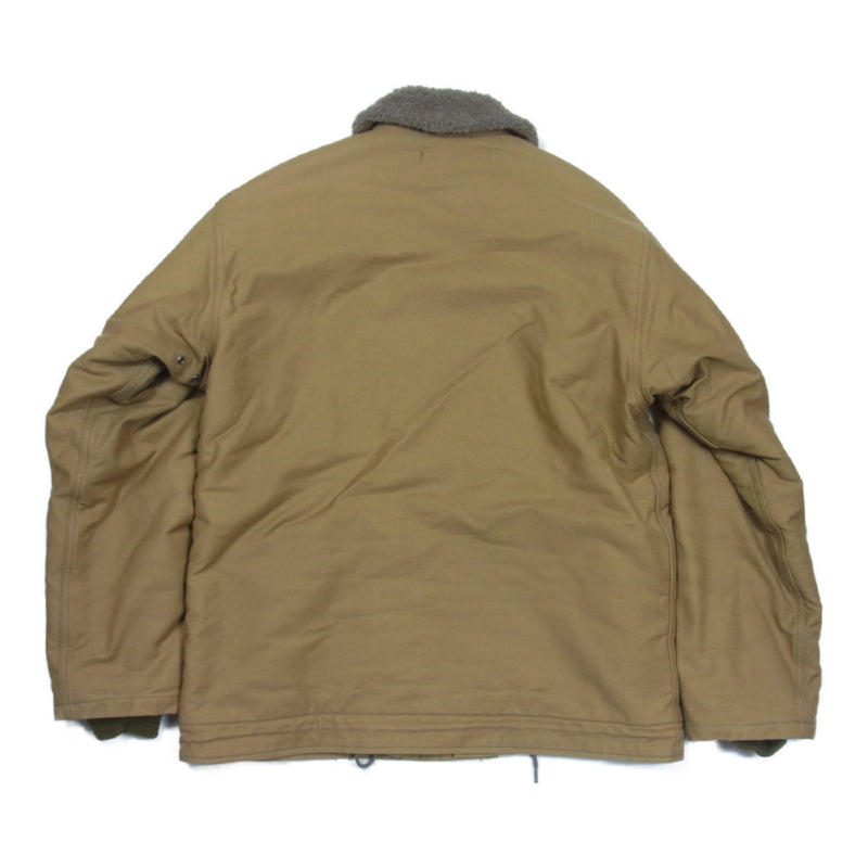 Buzz Rickson's バズリクソンズ BR12031 Type N-1 KHAKI NAVY DEPERTMENT SOLID MODEL デッキジャケット カーキブラウン系 L【中古】