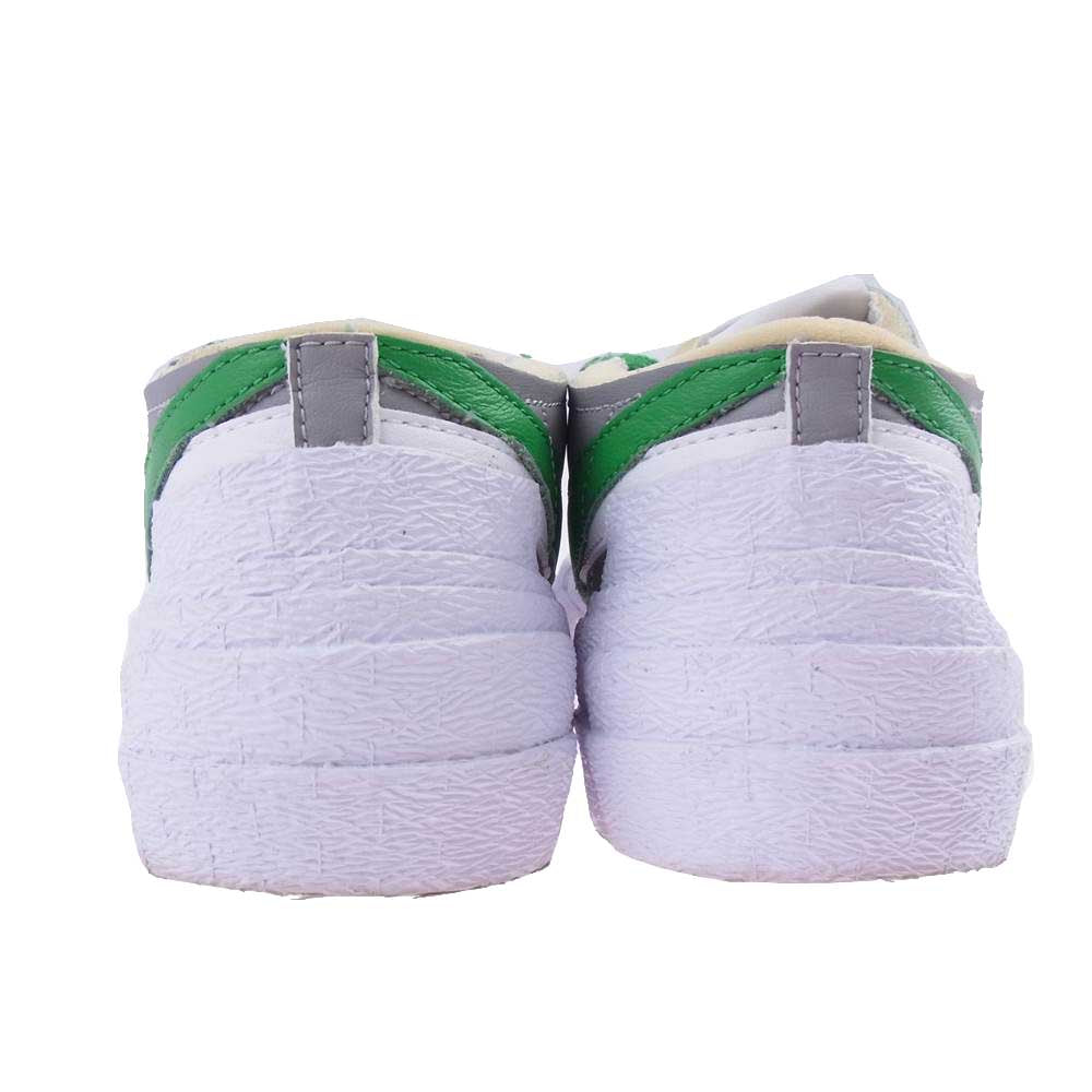 NIKE ナイキ DD1877-001 sacai サカイ BLAZER LOW ブレーザー ローカット スニーカー ホワイト系 グレー系 グリーン系 24.5㎝【中古】