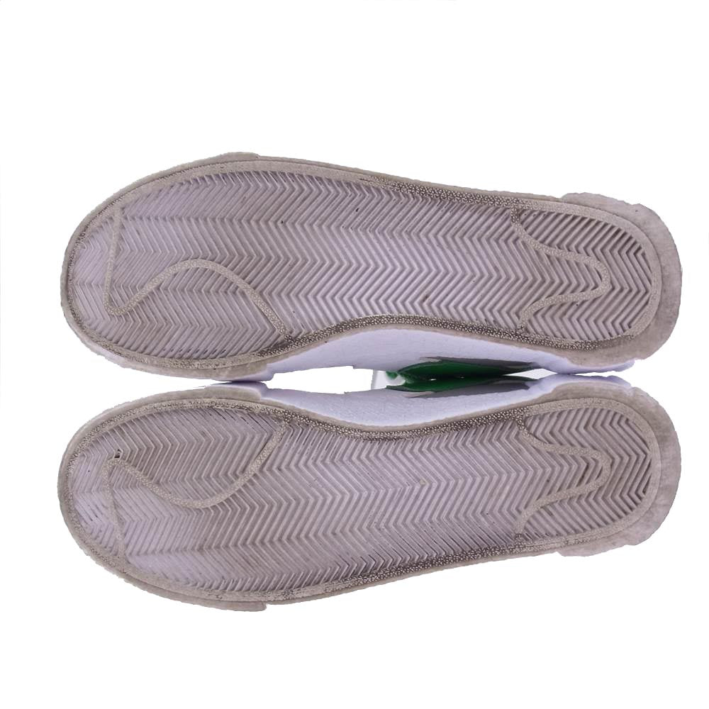 NIKE ナイキ DD1877-001 sacai サカイ BLAZER LOW ブレーザー ローカット スニーカー ホワイト系 グレー系 グリーン系 24.5㎝【中古】