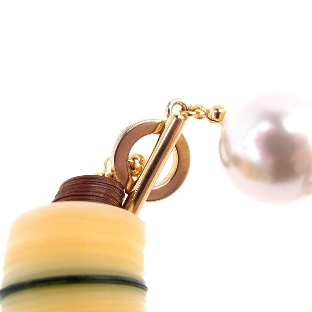 Sacai サカイ 21-05633 パール コンビ ネックレス  ホワイト系【中古】