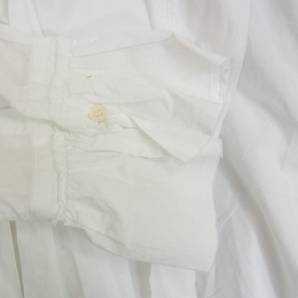 ミドリカワ 20AW MID20AW-SH06 ギャザー フリンジ ボウタイ 長袖 シャツ ブラウス ホワイト系 FREE【美品】【中古】