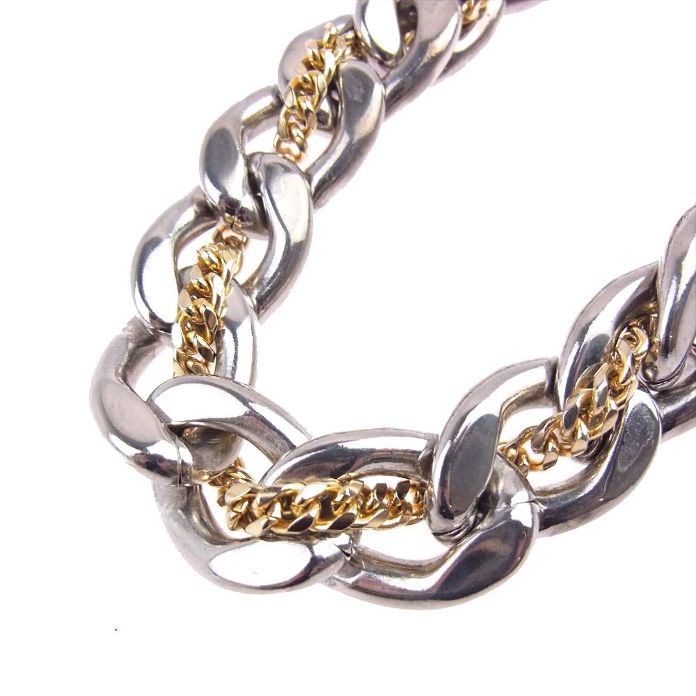 Sacai サカイ 20SS double chain ダブル チェーン ネックレス シルバー