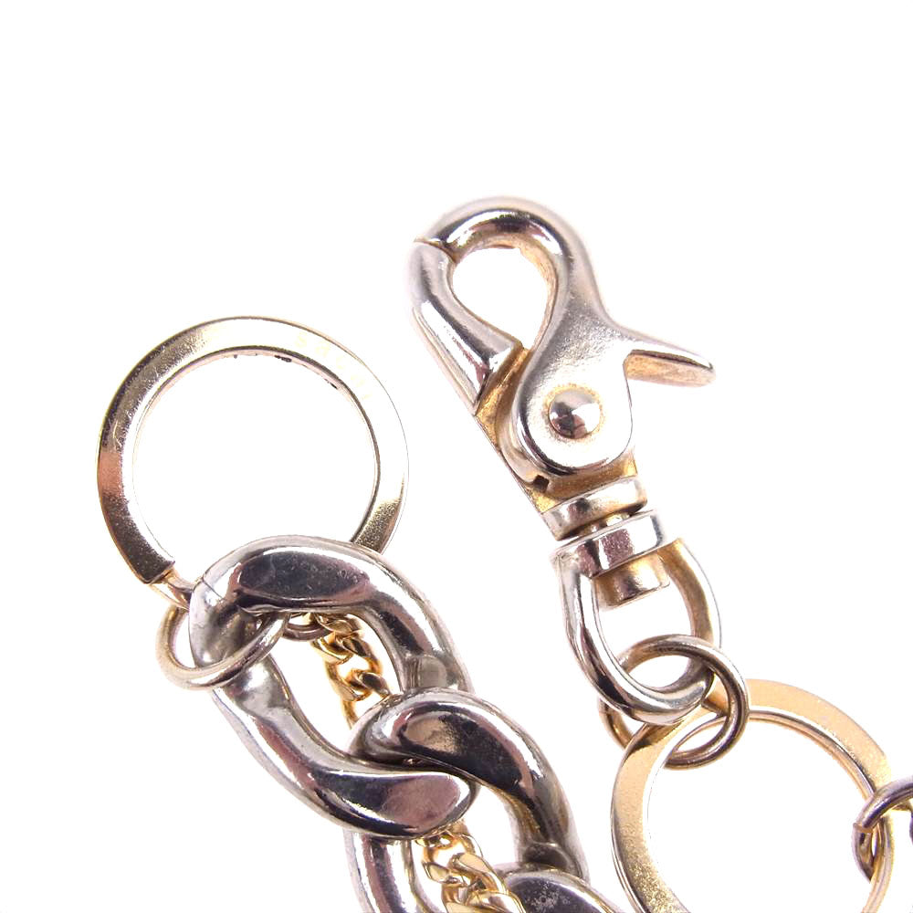 Sacai サカイ 20SS double chain ダブル チェーン ネックレス シルバー系 ゴールド系【中古】