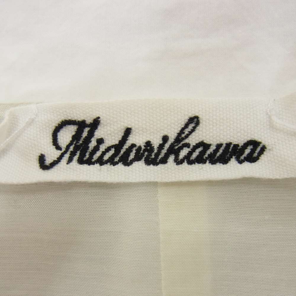 ミドリカワ 21SS MID21SS-V01 shirt vest シルクリボン レイヤード シャツ ベスト ホワイト系 FREE【美品】【中古】