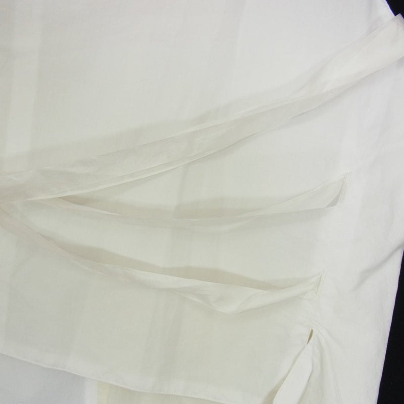 ミドリカワ 21SS MID21SS-V01 shirt vest シルクリボン レイヤード シャツ ベスト ホワイト系 FREE【美品】【中古】