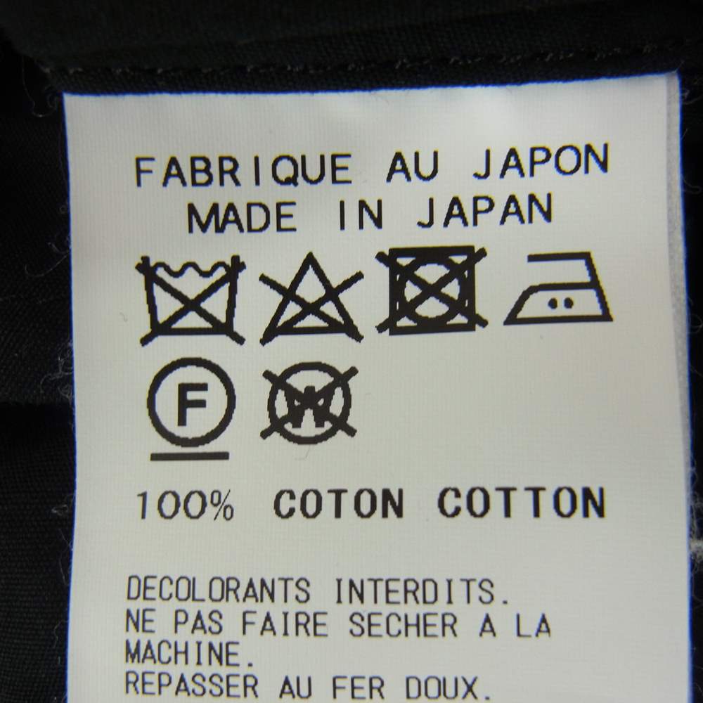 Yohji Yamamoto ヨウジヤマモト  +NOIR プリュスノアール 19SS HN-C07-001 バックプリント ロングシャツ ブラウス ブラック系 1【中古】