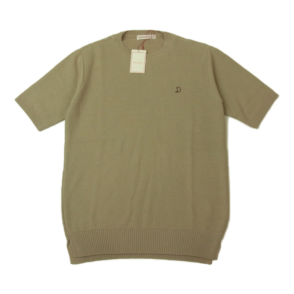 DRESSTERIOR ドレステリア 086-12008 ショートスリーブ 鹿の子 サマーニット 半袖 プルオーバー グレー系 S【新古品】【未使用】【中古】