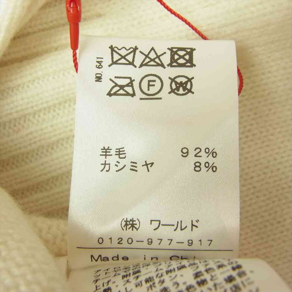 DRESSTERIOR ドレステリア 086-19008 ミドルゲージ オフ タートルネック ニット ホワイト系 S【新古品】【未使用】【中古】