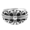 CHROME HEARTS クロムハーツ（原本無） フローラル クロス リング  シルバー系【中古】