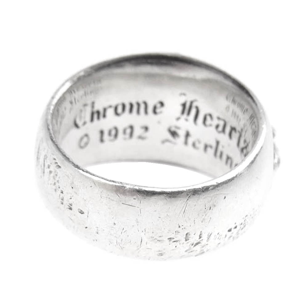 CHROME HEARTS クロムハーツ（原本無） フローラル クロス リング  シルバー系【中古】