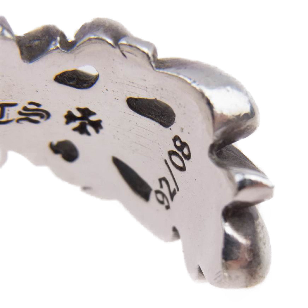 CHROME HEARTS クロムハーツ（原本無） ダブル フローラル クロス リング シルバー系【中古】