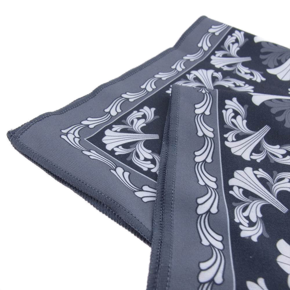 CHROME HEARTS クロムハーツ（原本無） アイウェアクロス メガネ拭き 眼鏡拭き ハンカチ ブラック系 グレー系【中古】