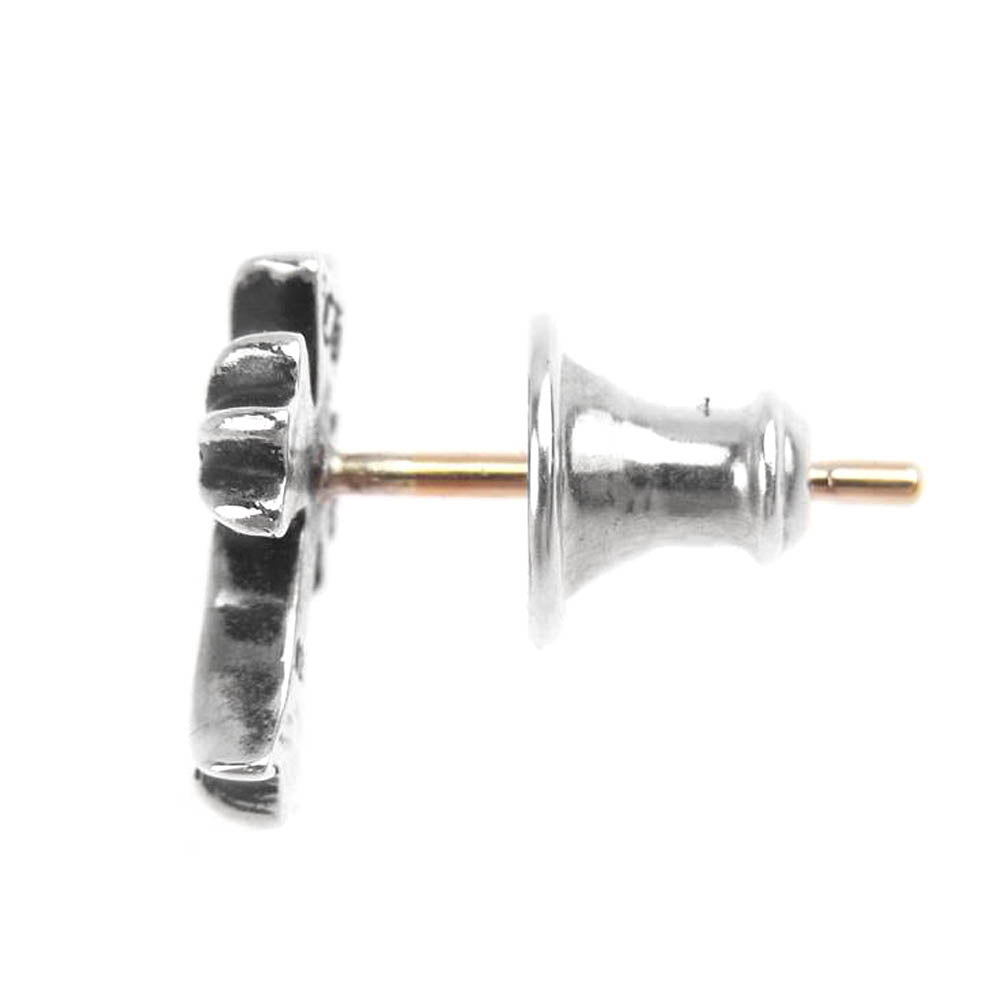 CHROME HEARTS クロムハーツ（原本無） CH CRS 2 FAT P/DIA  CH クロス ファット パヴェ ダイヤ スタッド ピアス シルバー系【中古】