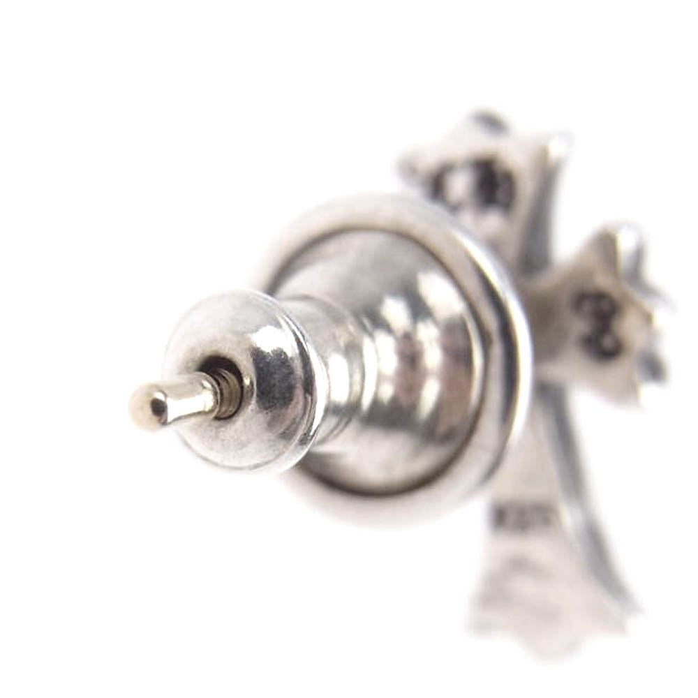 CHROME HEARTS クロムハーツ（原本無） CH CRS 2 FAT P/DIA  CH クロス ファット パヴェ ダイヤ スタッド ピアス シルバー系【中古】