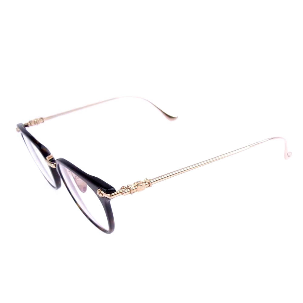 CHROME HEARTS クロムハーツ（原本無） 購入店ギャランティー付属 SHAGASS メガネフレーム アイウェア 眼鏡 ブラウン系 ゴールド系【中古】