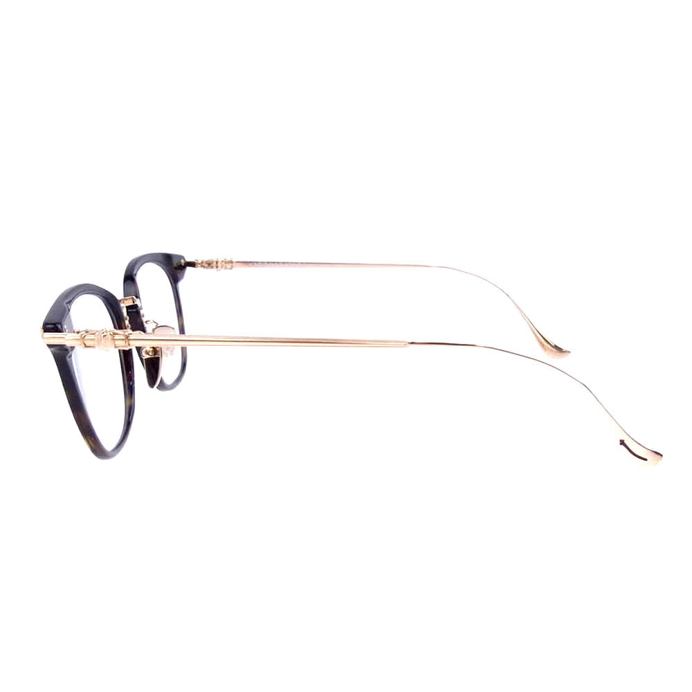 CHROME HEARTS クロムハーツ（原本無） 購入店ギャランティー付属 SHAGASS メガネフレーム アイウェア 眼鏡 ブラウン系 ゴールド系【中古】