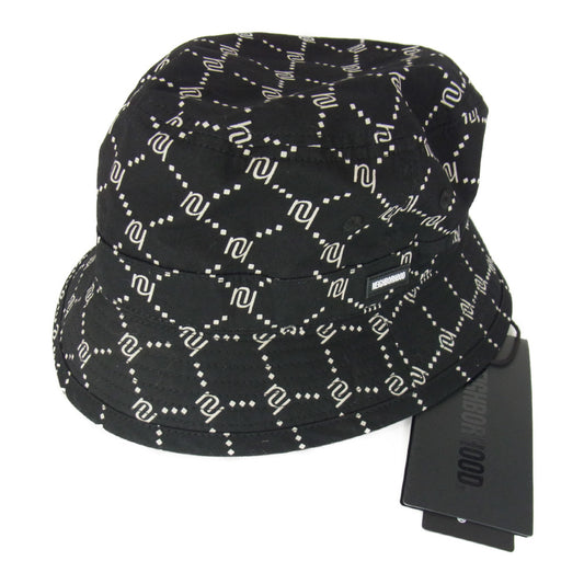 NEIGHBORHOOD ネイバーフッド 221YGNH-HT08 MONOGRAM / C-HAT モノグラム ロゴ バケット ハット ブラック系 M【新古品】【未使用】【中古】