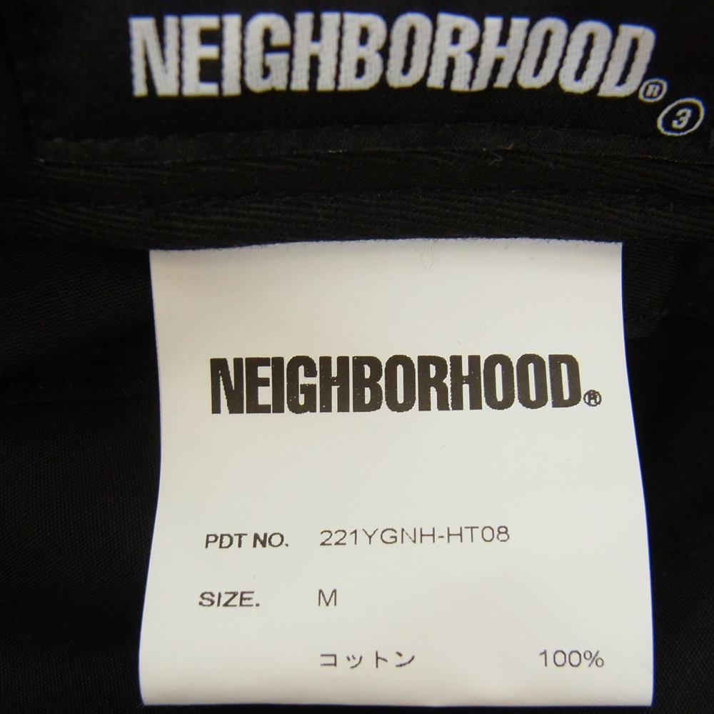 NEIGHBORHOOD ネイバーフッド 221YGNH-HT08 MONOGRAM / C-HAT モノグラム ロゴ バケット ハット ブラック系 M【新古品】【未使用】【中古】