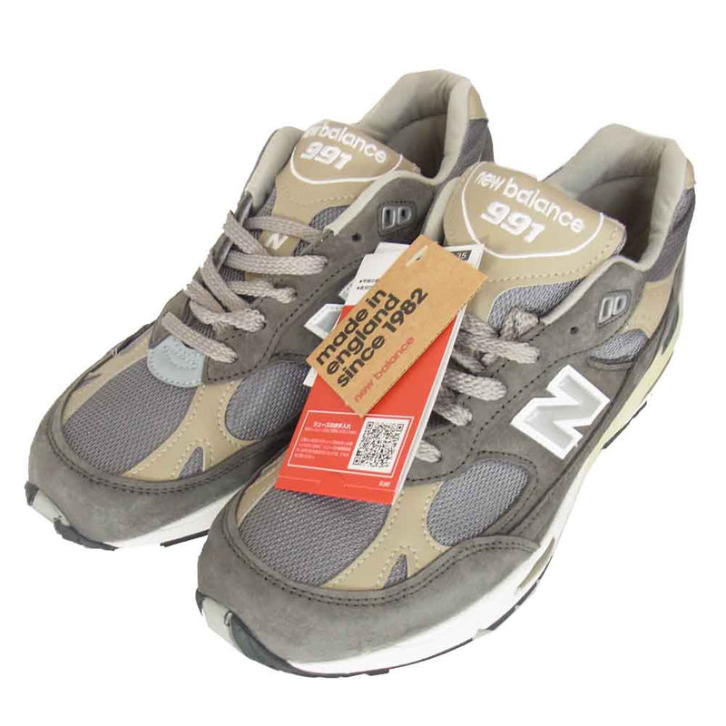 NEW BALANCE ニューバランス M991UKF Flimby Catalogue Pack フリンビー カタログ パック スエード スニーカー グレー系 25.5cm【新古品】【未使用】【中古】