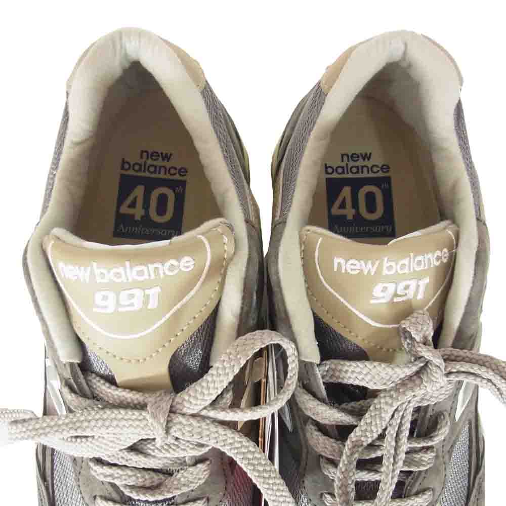 NEW BALANCE ニューバランス M991UKF Flimby Catalogue Pack フリンビー カタログ パック スエード スニーカー グレー系 25.5cm【新古品】【未使用】【中古】