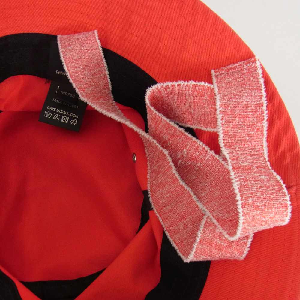 ピースマイナスワン M9728 PMO BUCKET HAT バケット ハット  レッド系【中古】