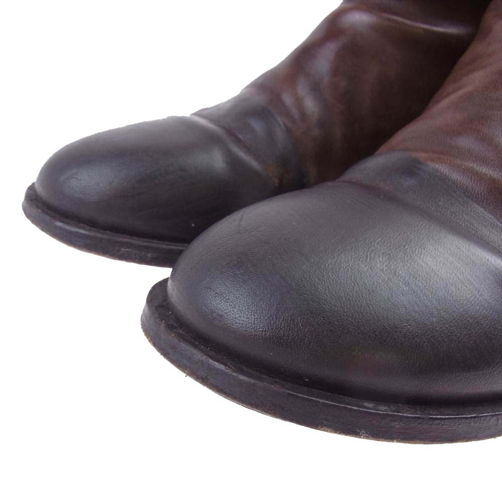 マルセル MM1206 サイドジップ ブーツ ダークブラウン系 42【中古】