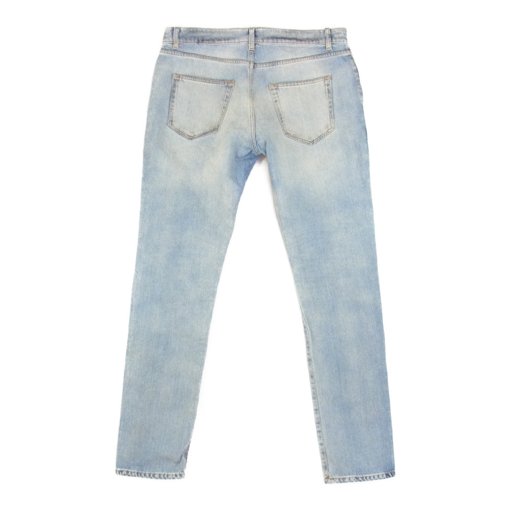 SAINT LAURENT サンローラン 510244 Y868M 国内正規品 D02 M SK-LW ユーズド加工 スキニー デニム パンツ インディゴブルー系 33【中古】