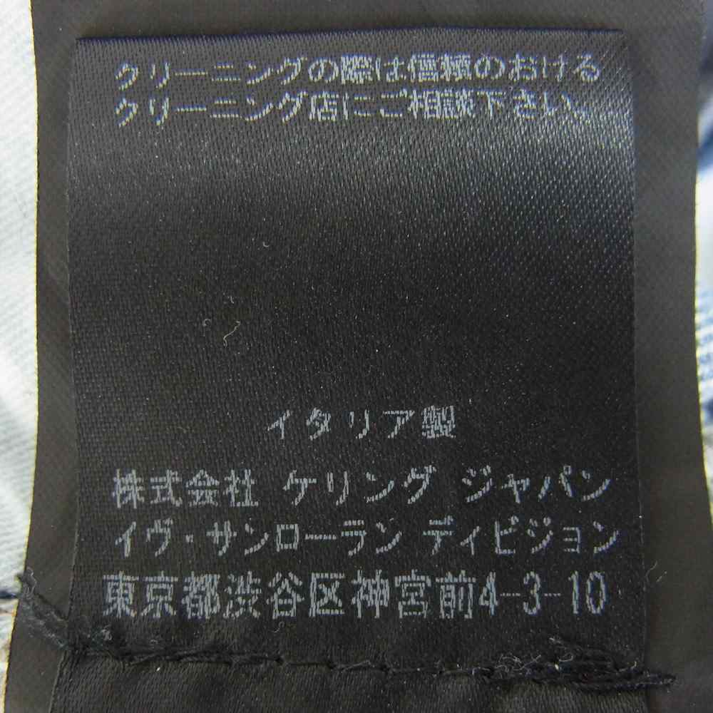 SAINT LAURENT サンローラン 510244 Y868M 国内正規品 D02 M SK-LW ユーズド加工 スキニー デニム パンツ インディゴブルー系 33【中古】