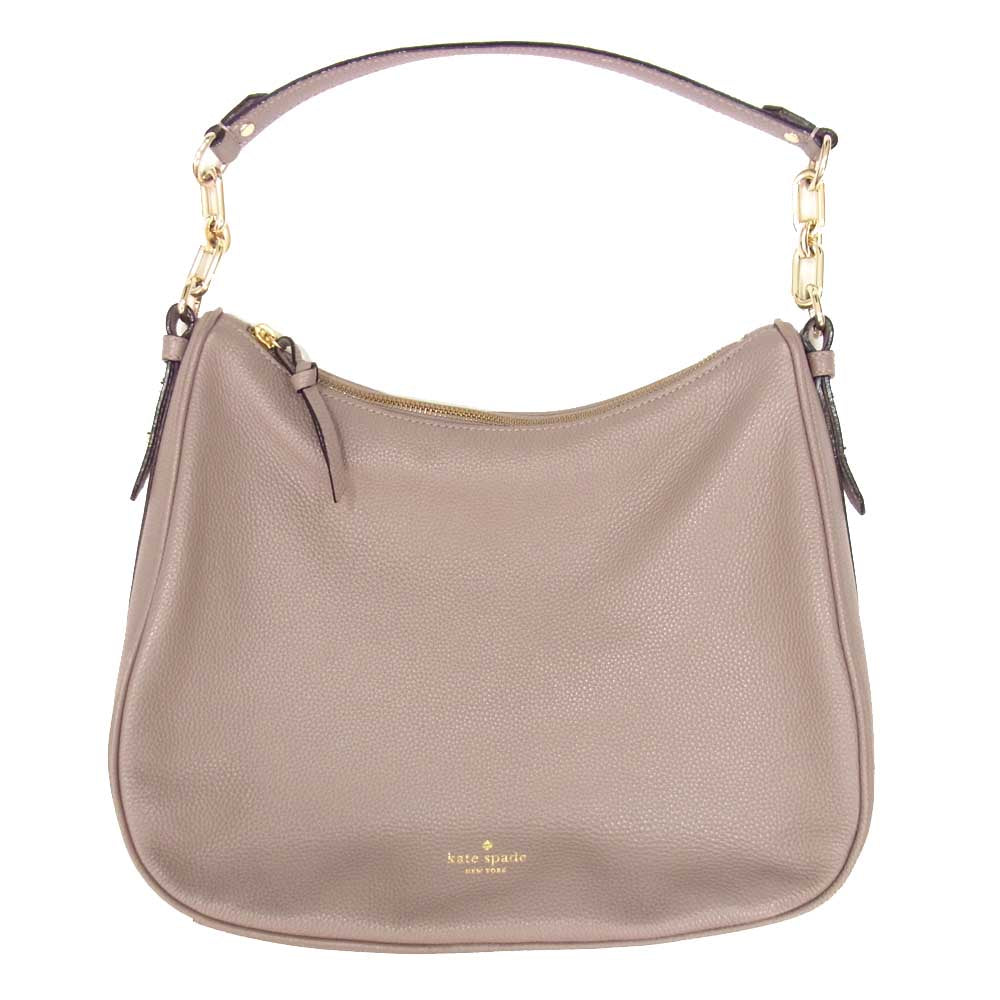 Kate Spade ケイトスペード レザー 2WAY ショルダー バッグ ベージュ系【中古】