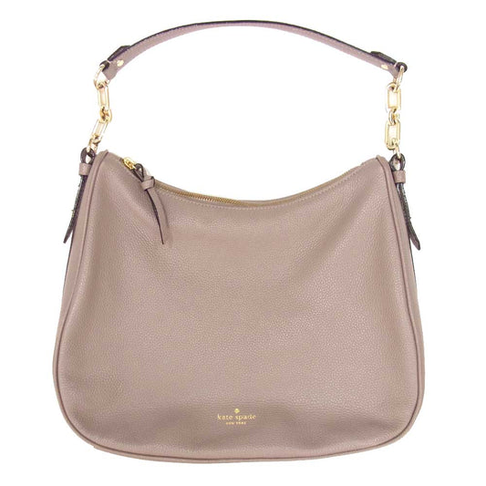 Kate Spade ケイトスペード レザー 2WAY ショルダー バッグ ベージュ系【中古】