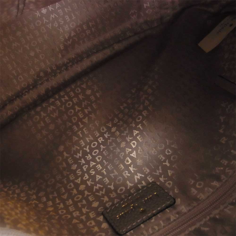 Kate Spade ケイトスペード レザー 2WAY ショルダー バッグ ベージュ系【中古】