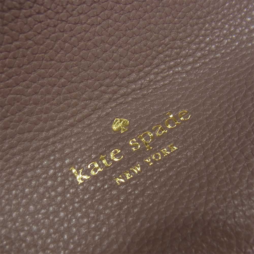 Kate Spade ケイトスペード レザー 2WAY ショルダー バッグ ベージュ系【中古】