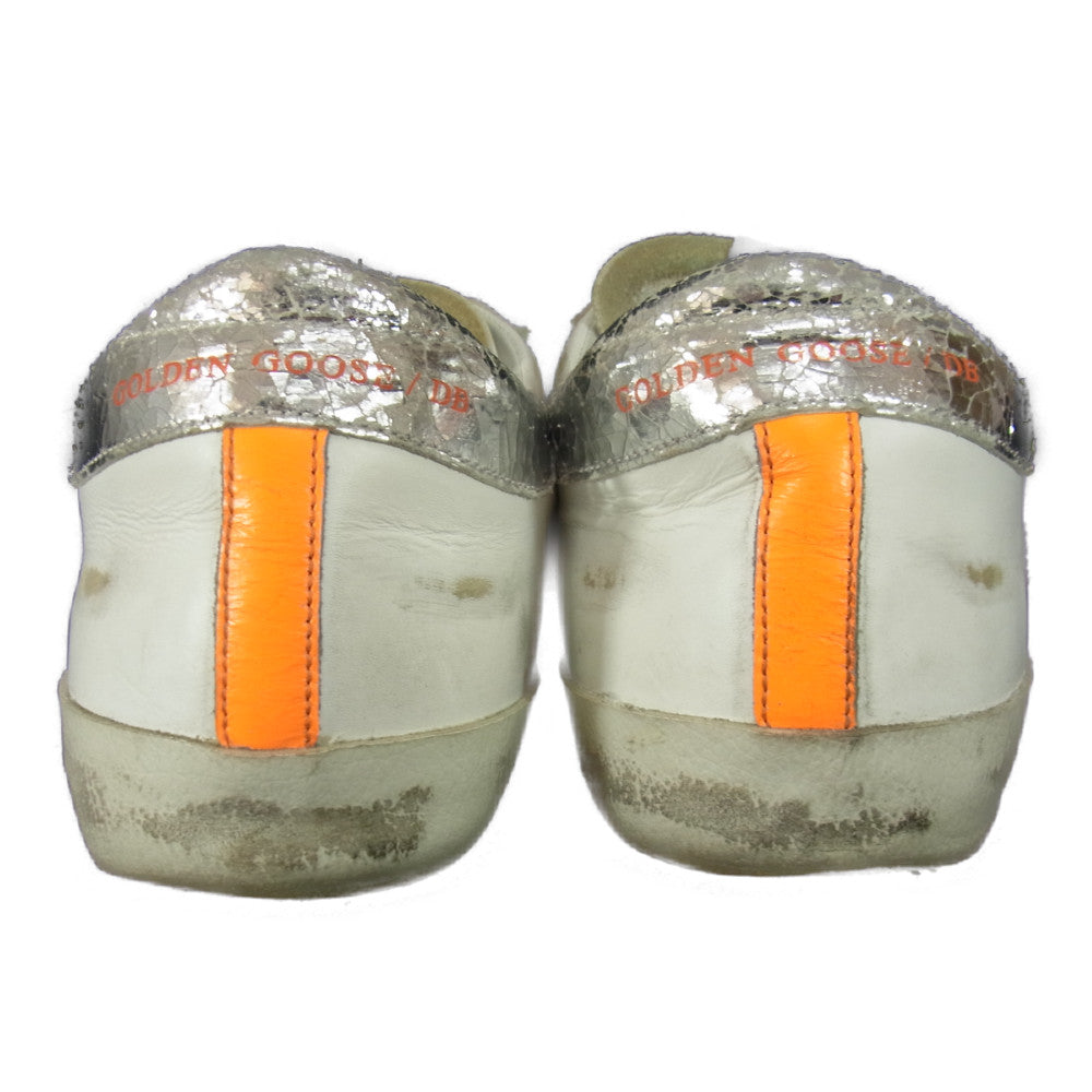 GOLDEN GOOSE ゴールデングース SUPER STAR スーパースター 加工 スニーカー ホワイト系 40【中古】