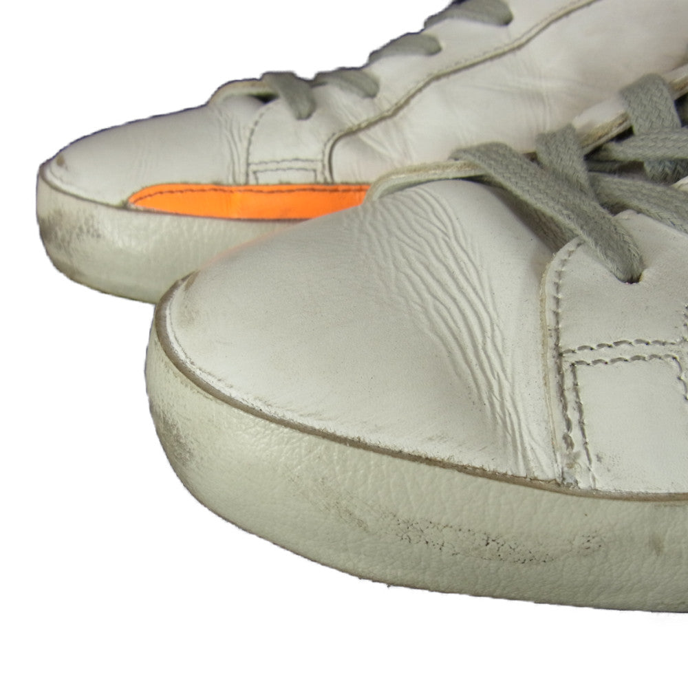 GOLDEN GOOSE ゴールデングース SUPER STAR スーパースター 加工 スニーカー ホワイト系 40【中古】