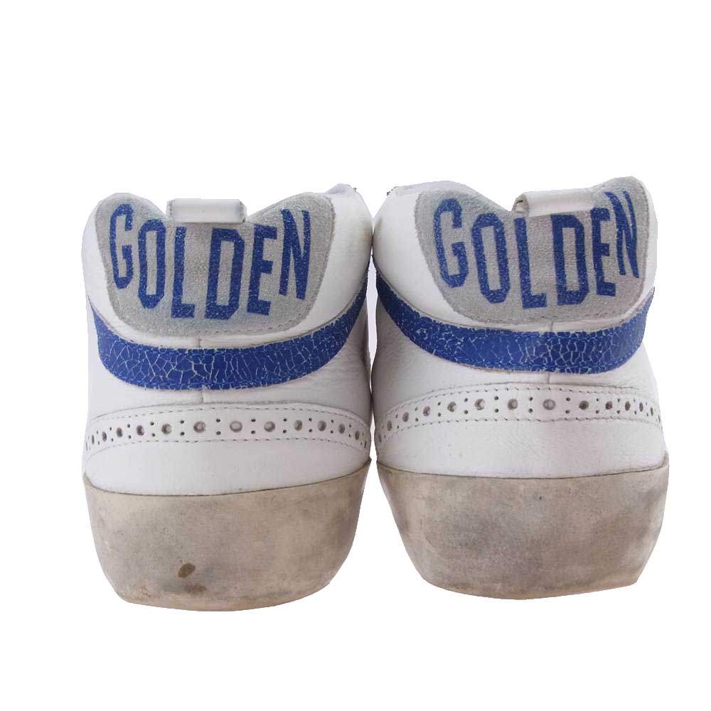 GOLDEN GOOSE ゴールデングース Mid Star ミッドスター 加工 スニーカー ホワイト系 40【中古】