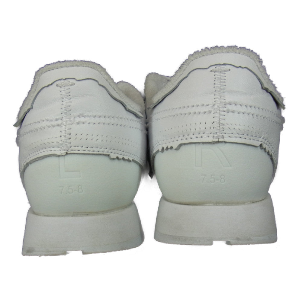 MAISON MARGIELA メゾンマルジェラ Reebok H02407 CLASSIC LEATHER MEMORY OF リーボック クラシック レザー メモリー オフ ローカット スニーカー ホワイト系 25.5cm【中古】