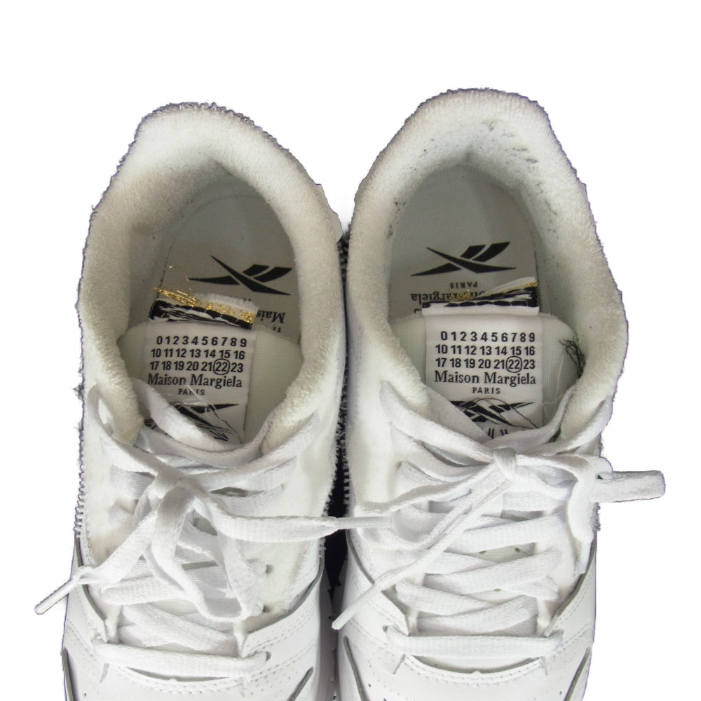 MAISON MARGIELA メゾンマルジェラ Reebok H02407 CLASSIC LEATHER MEMORY OF リーボック クラシック レザー メモリー オフ ローカット スニーカー ホワイト系 25.5cm【中古】