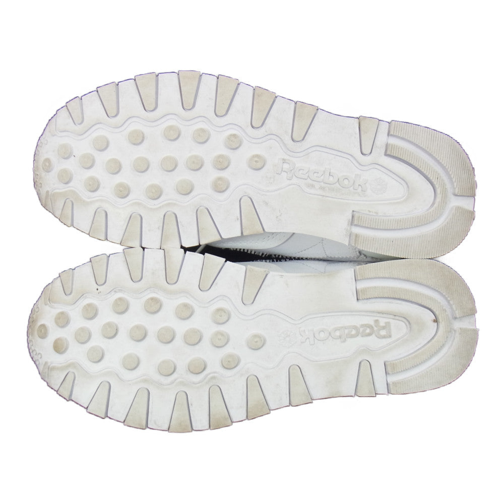 MAISON MARGIELA メゾンマルジェラ Reebok H02407 CLASSIC LEATHER MEMORY OF リーボック クラシック レザー メモリー オフ ローカット スニーカー ホワイト系 25.5cm【中古】